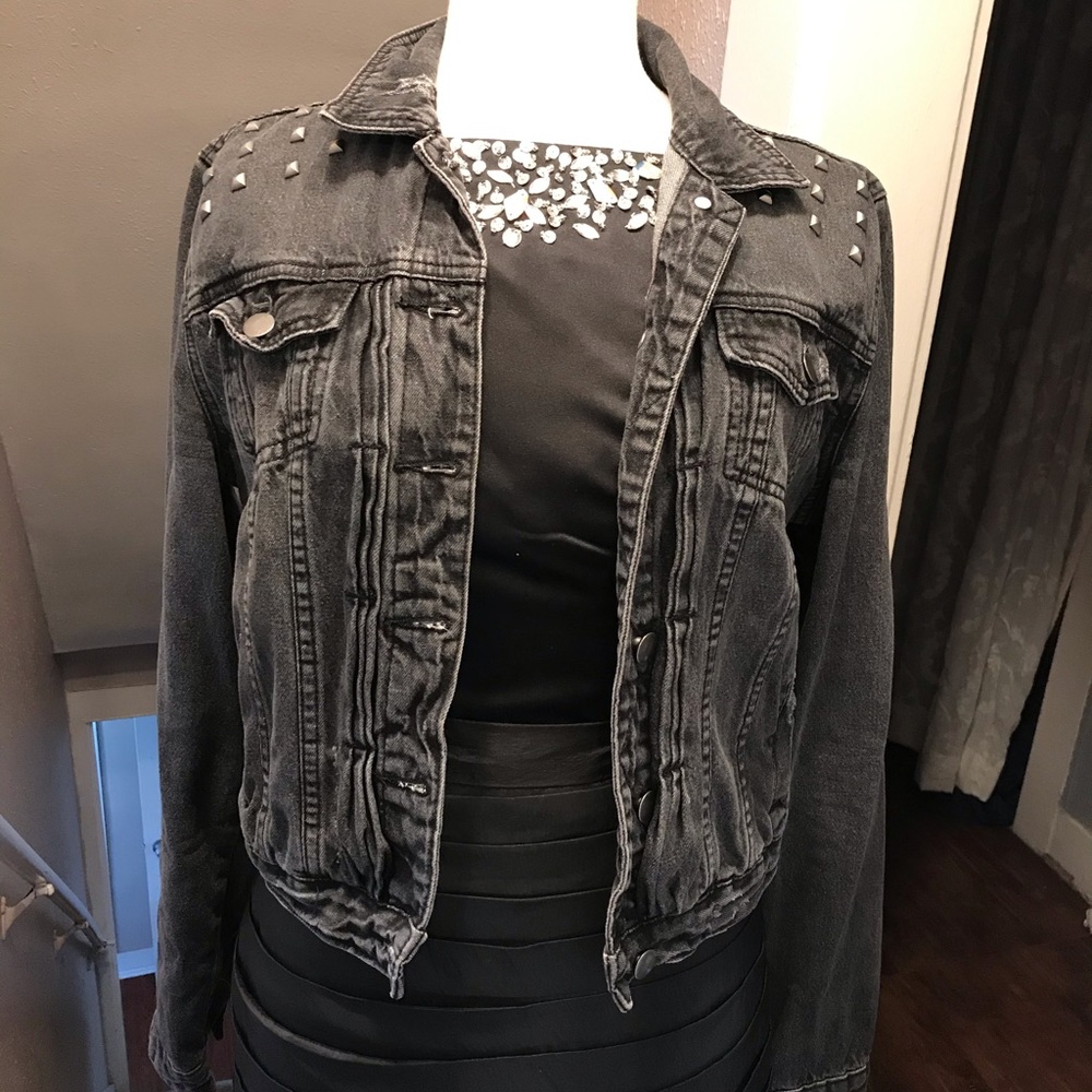 Denim black jacket